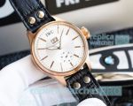 Swiss Grade Replica IWC Big Pilot Rose Gold Watch White Dial 45mm